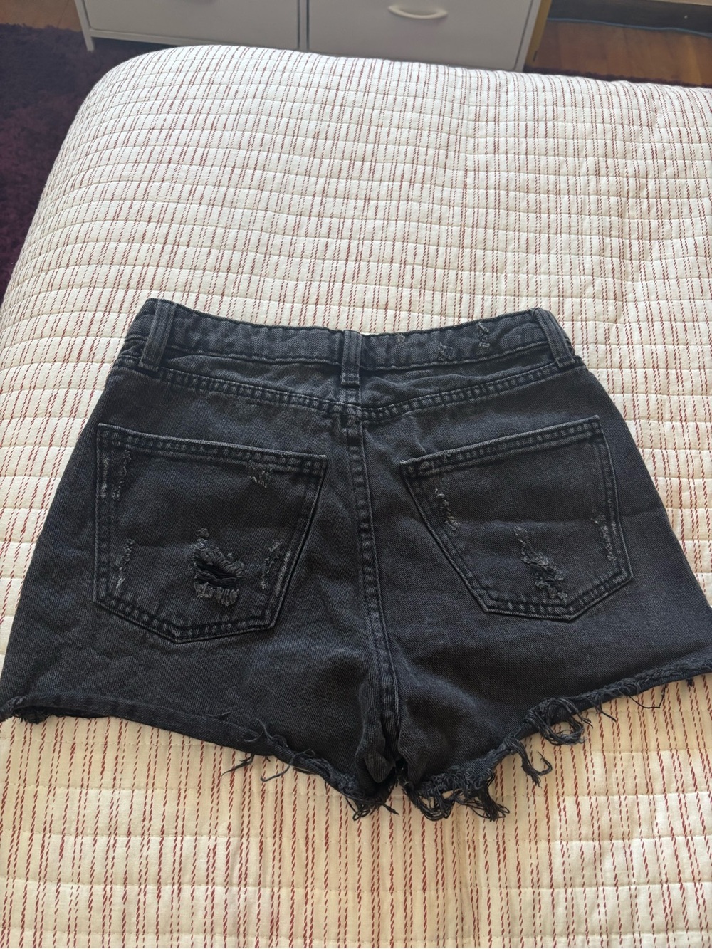 wild fable Black Distressed Denim Jean Shorts